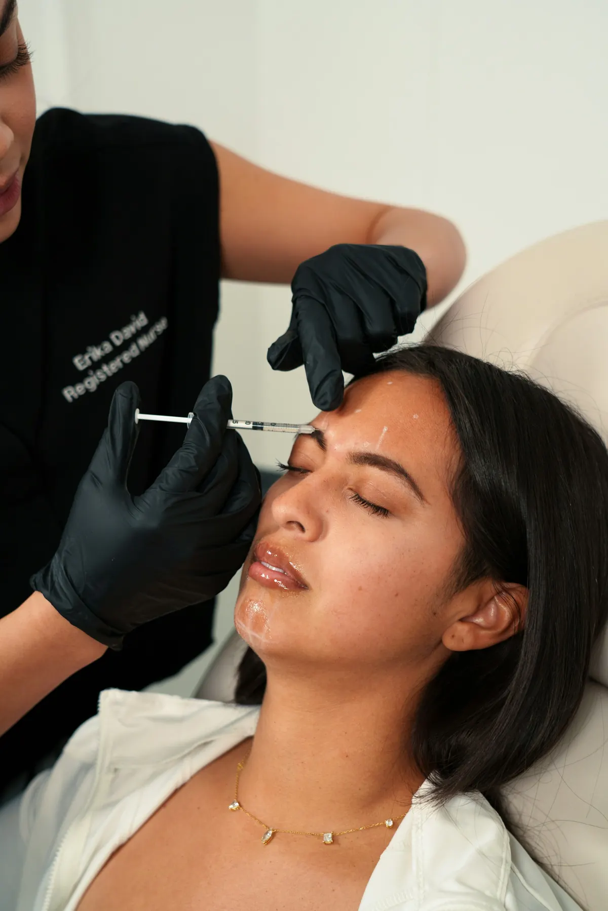 Aesthetic injection treatment at a med spa